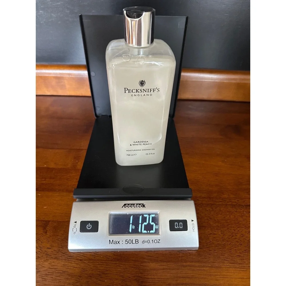 Pecksniff's England Gardenia & White Peach Moisturising Shower Gel 750ml 25.3oz